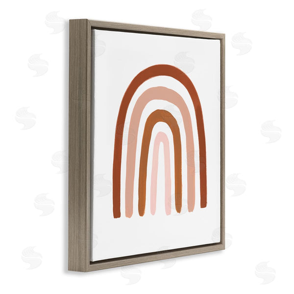 Stupell Industries Victoria Borges | Southwestern Desert Themed Rainbow Arches Pink Beige Wall Art