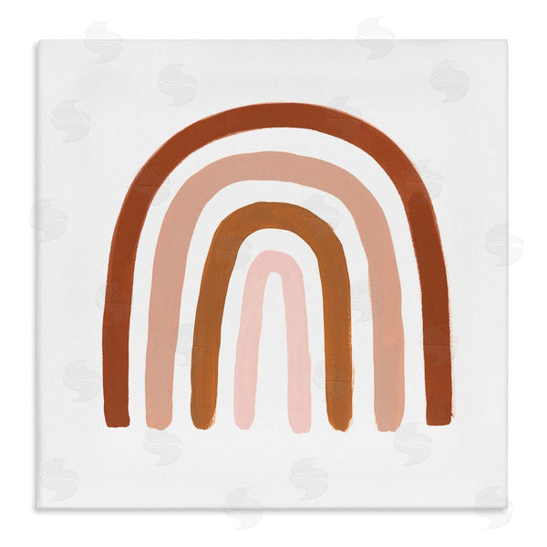 stupell industries Victoria Borges | Southwestern Desert Themed Rainbow Arches Pink Beige Wall Art