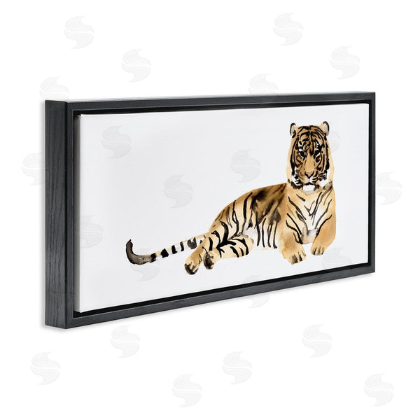 Stupell Industries Victoria Borges | Tiger Resting Orange Ink Watercolor Wall Art