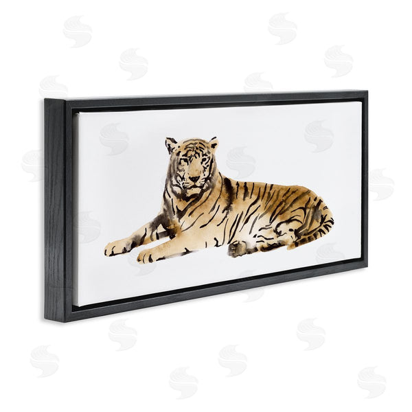 Stupell Industries Victoria Borges | Tiger Resting Orange Wall Art
