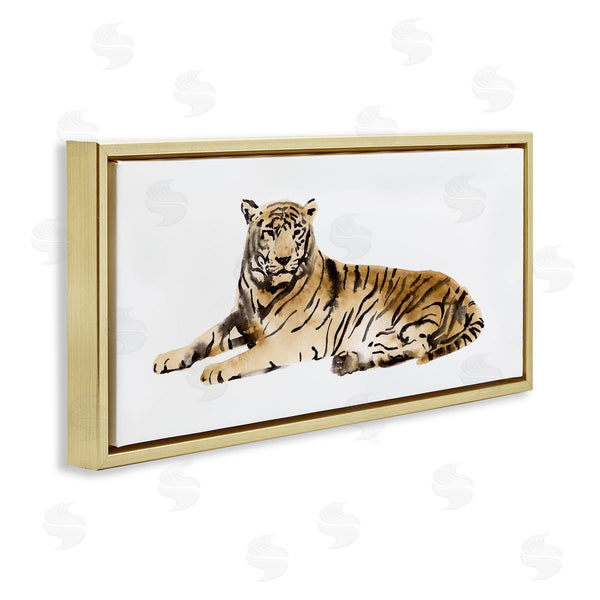 Stupell Industries Victoria Borges | Tiger Resting Orange Wall Art