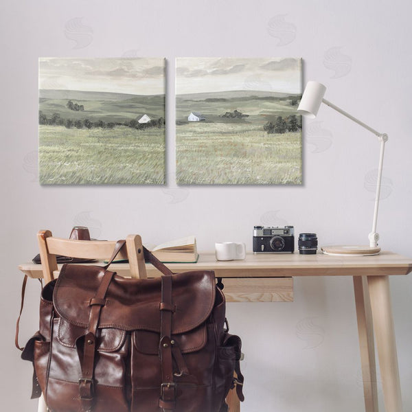 Stupell Industries Victoria Borges | Traditional Distant Farmhouse Field Wall Art