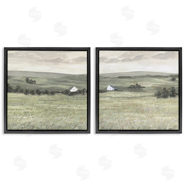 Stupell Industries Victoria Borges | Traditional Distant Farmhouse Field Wall Art