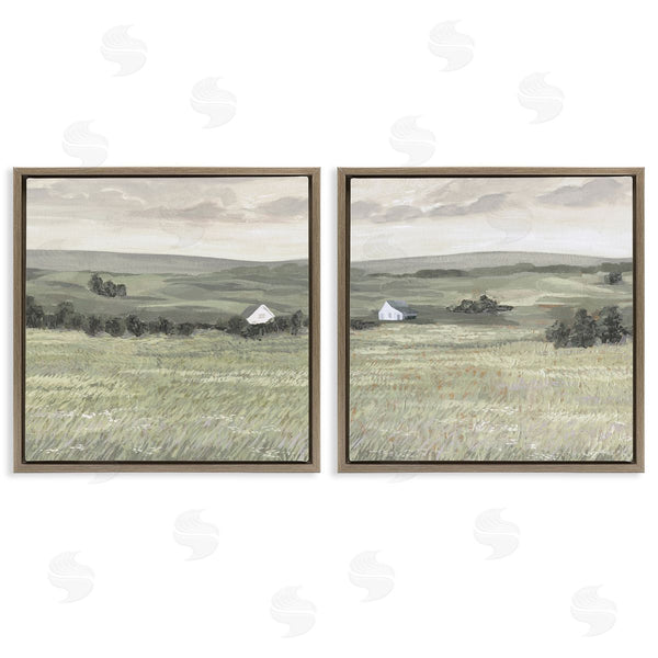 Stupell Industries Victoria Borges | Traditional Distant Farmhouse Field Wall Art