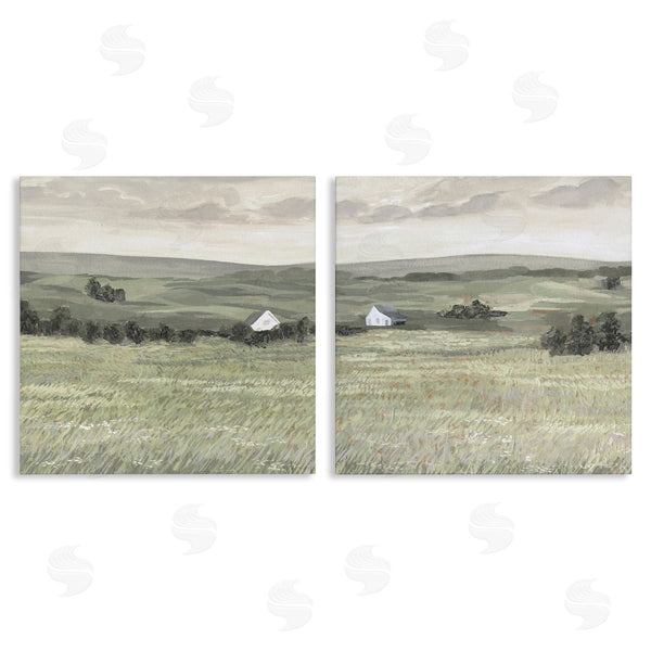 stupell industries Victoria Borges | Traditional Distant Farmhouse Field Wall Art