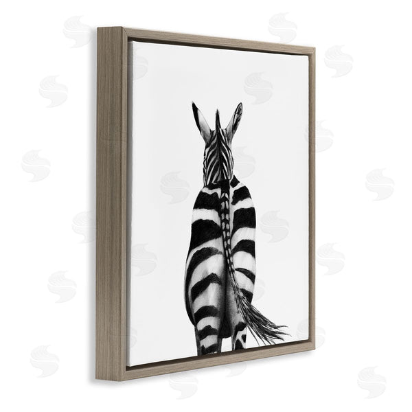 Stupell Industries Victoria Borges | Zebra Butt Portrait