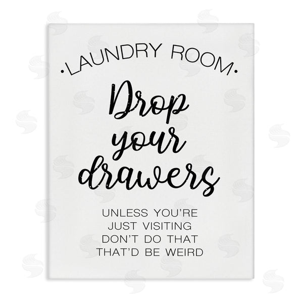stupell industries Victoria Brown | Drop Your Drawers Phrase Funny Laundry Sentiment