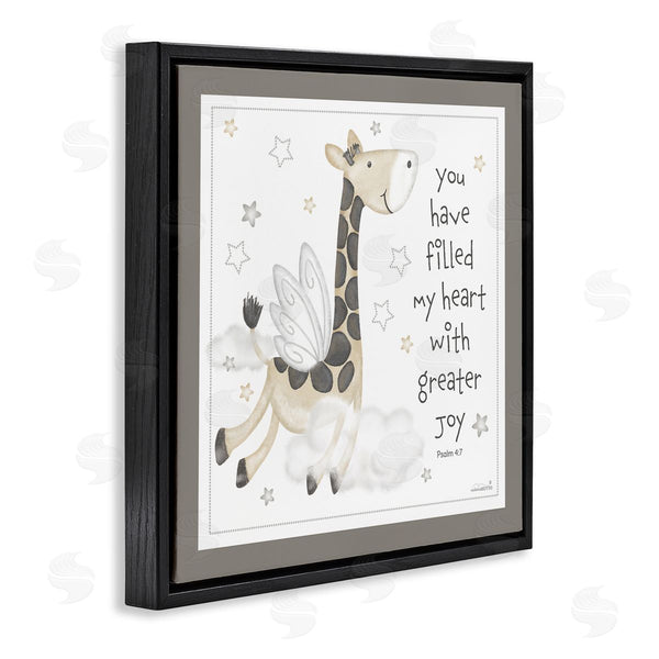 Stupell Industries Victoria Hutto | Psalm Verse Giraffe Wall Art
