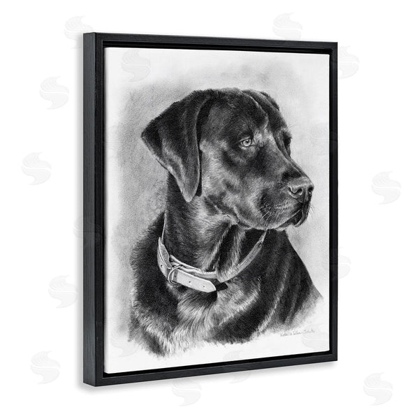 Stupell Industries Victoria Schultz | Black Lab Drawing