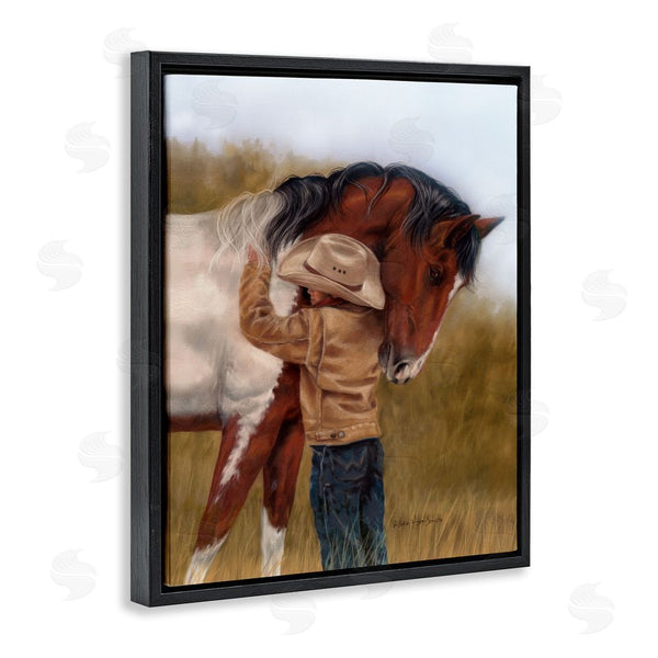 Stupell Industries Victoria Schultz | Boy Hugging Horse Painting Wall Art