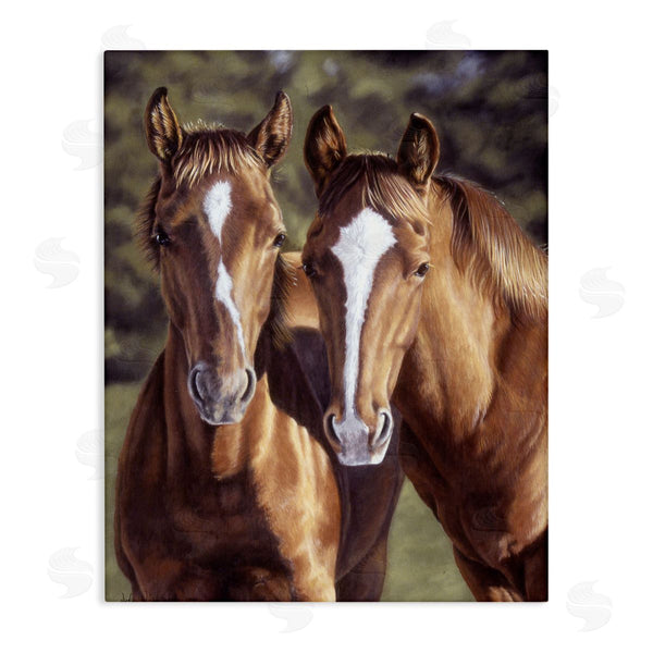 stupell industries Victoria Schultz | Brown Horse Pair