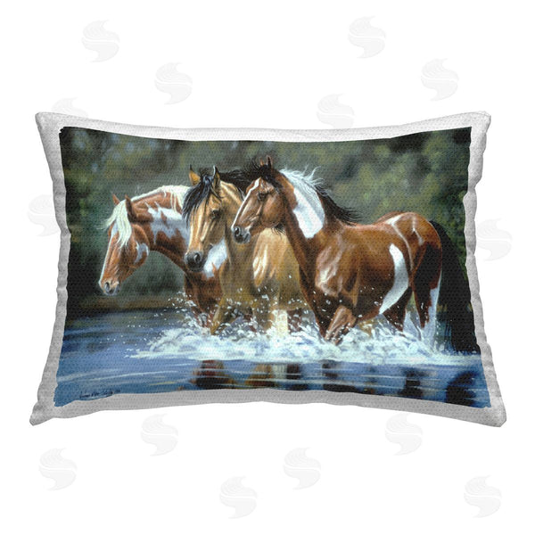 Stupell Industries Victoria Schultz | Heading Upstream Horses