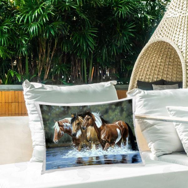 Stupell Industries Victoria Schultz | Heading Upstream Horses