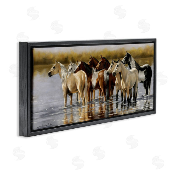 Stupell Industries Victoria Schultz | Horse Herd Splashing Wall Art
