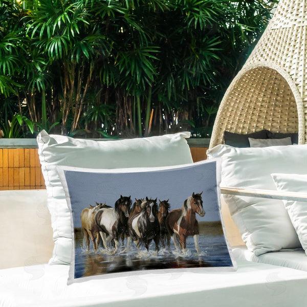 Stupell Industries Victoria Schultz | Horses Running Through River