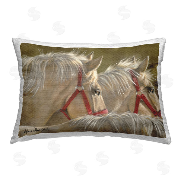 Stupell Industries Victoria Schultz | Horses With Red Bridles