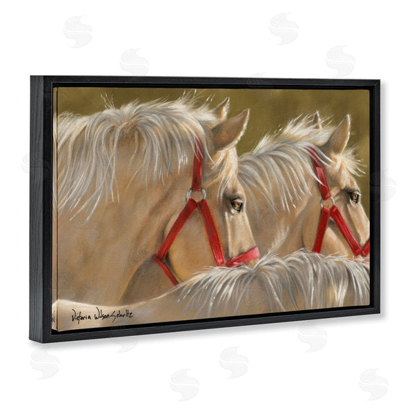 Stupell Industries Victoria Schultz | Horses With Red Bridles