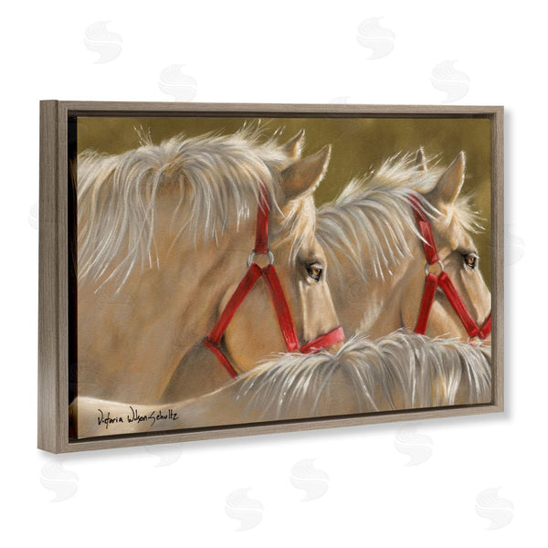 Stupell Industries Victoria Schultz | Horses With Red Bridles