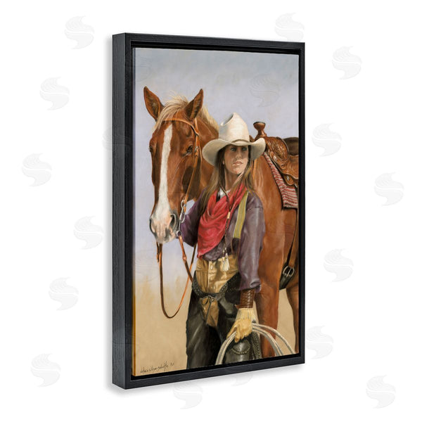 Stupell Industries Victoria Schultz | Powerful Female Cowgirl