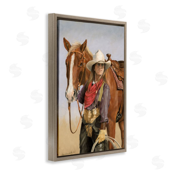 Stupell Industries Victoria Schultz | Powerful Female Cowgirl