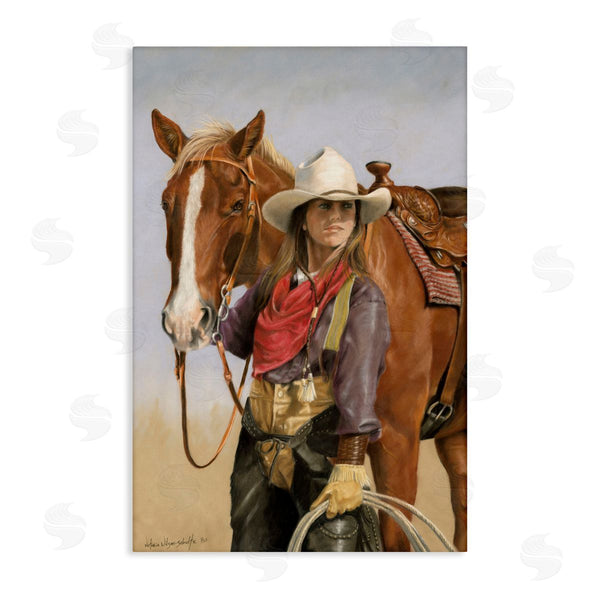 stupell industries Victoria Schultz | Powerful Female Cowgirl