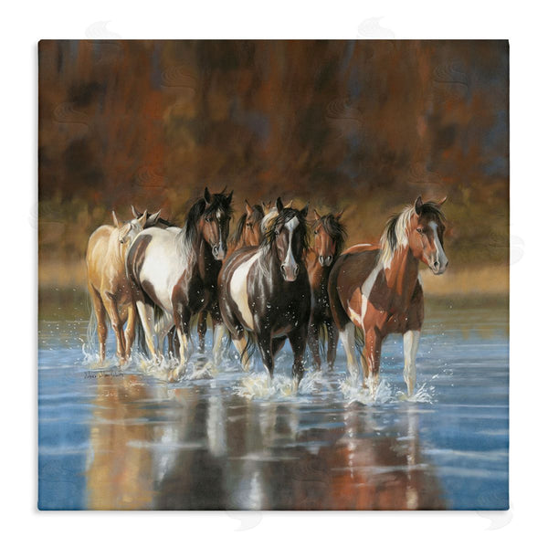 stupell industries Victoria Schultz | River and Horses Scenery