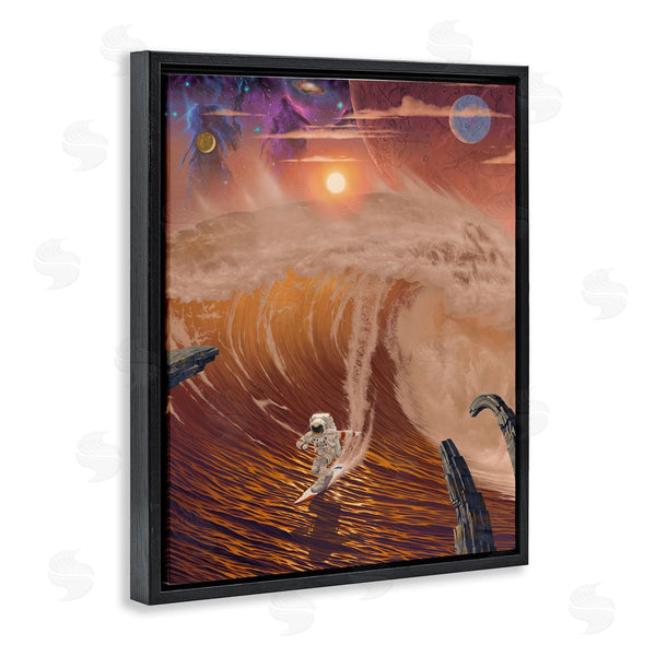 Stupell Industries Vincent Hie | Astronaut Riding The Wave Wall Art
