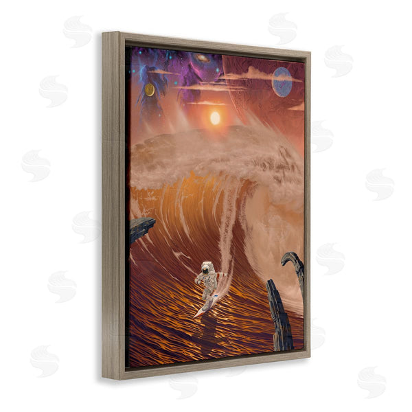 Stupell Industries Vincent Hie | Astronaut Riding The Wave Wall Art