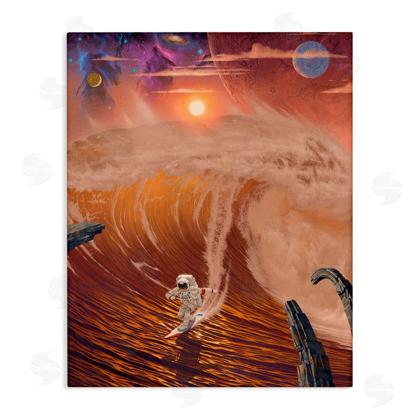 stupell industries Vincent Hie | Astronaut Riding The Wave Wall Art