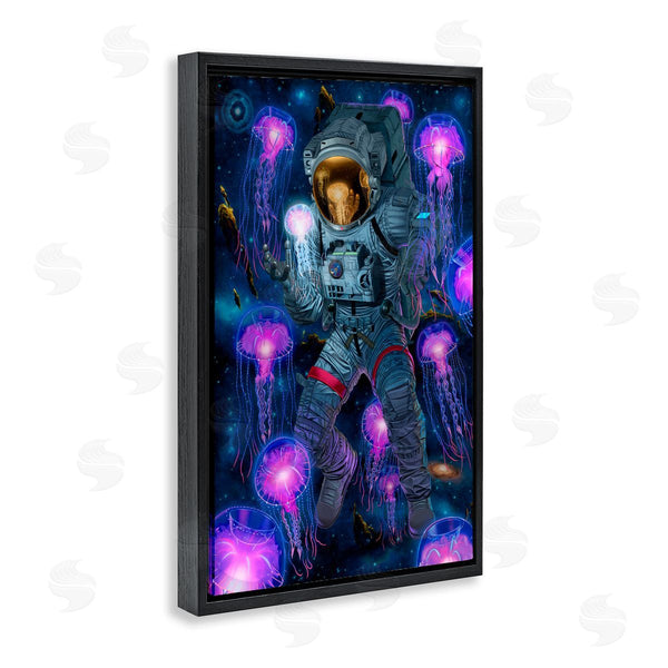 Stupell Industries Vincent Hie | Cosmic Encounter Astronaut & Jellyfish
