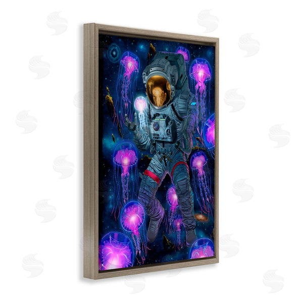 Stupell Industries Vincent Hie | Cosmic Encounter Astronaut & Jellyfish