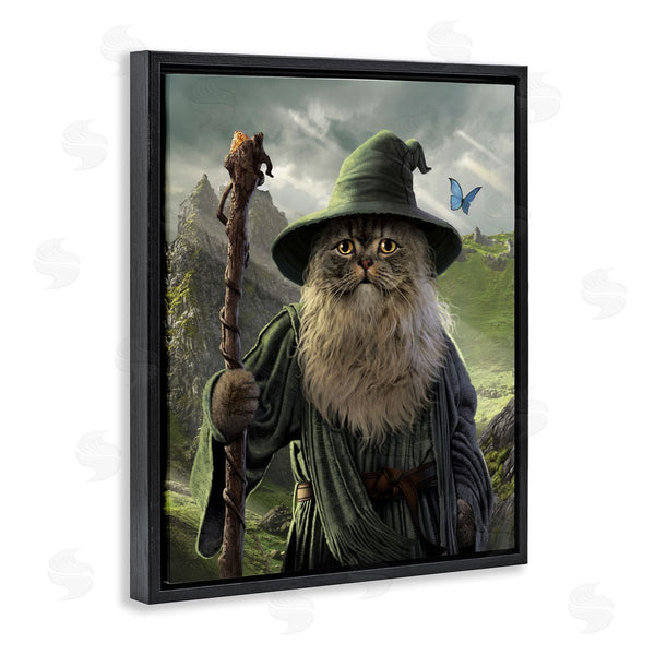 Stupell Industries Vincent Hie | Fantasy Wizard Cat Wall Art
