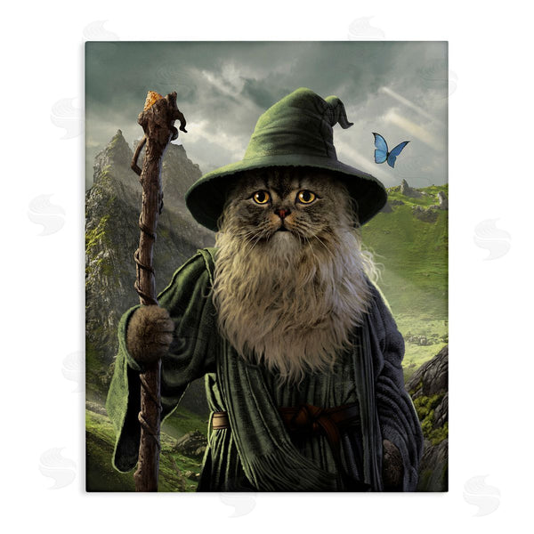 stupell industries Vincent Hie | Fantasy Wizard Cat Wall Art
