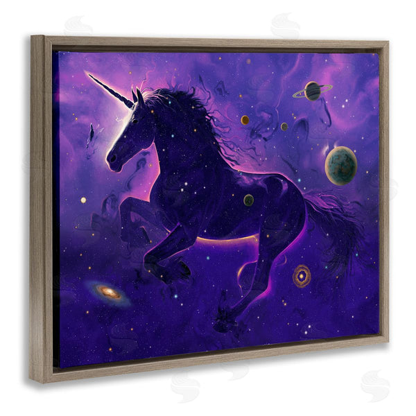 Stupell Industries Vincent Hie | Purple Unicorn Nebula