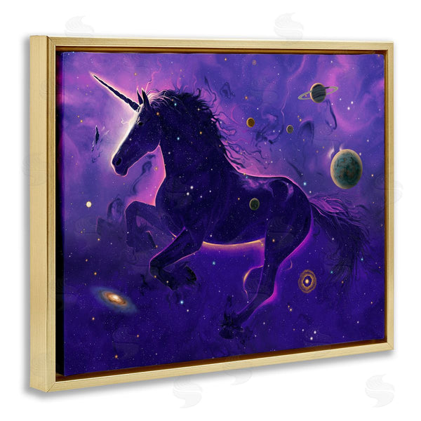 Stupell Industries Vincent Hie | Purple Unicorn Nebula