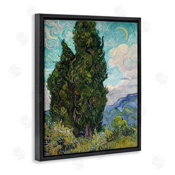 Stupell Industries Vincent Van Gogh | Cypresses 1889 Classical Painting