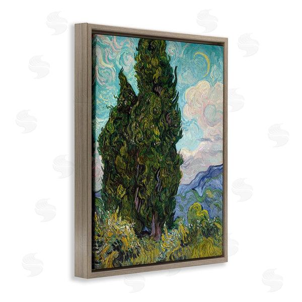Stupell Industries Vincent Van Gogh | Cypresses 1889 Classical Painting