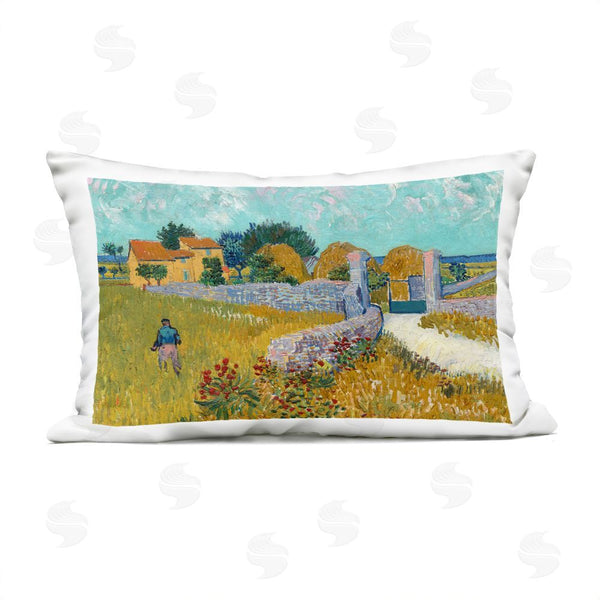 Stupell Industries Vincent Van Gogh | Farmhouse In Provence Throw Pillow