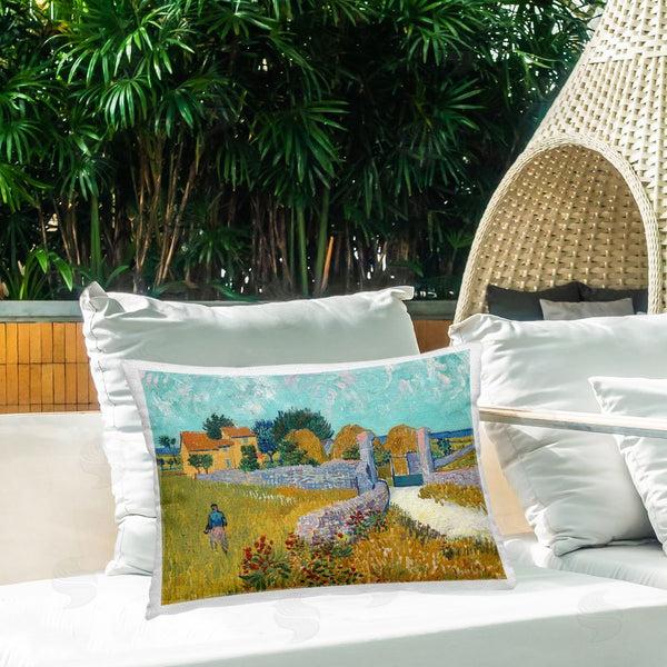 Stupell Industries Vincent Van Gogh | Farmhouse In Provence Throw Pillow