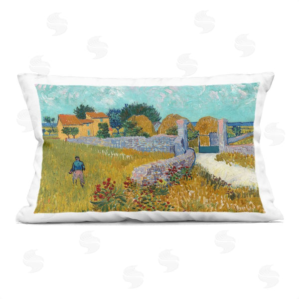 stupell industries Vincent Van Gogh | Farmhouse In Provence Throw Pillow