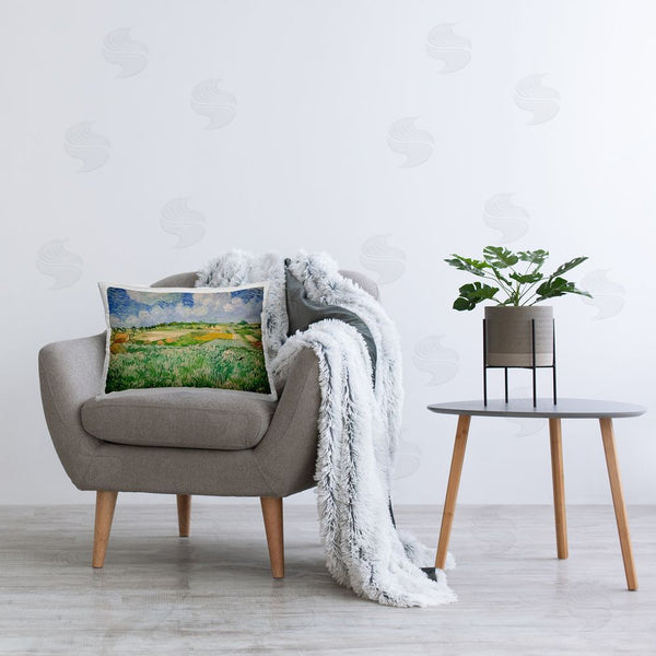 Stupell Industries Vincent Van Gogh | Plain Near Auvers Painting Throw Pillow