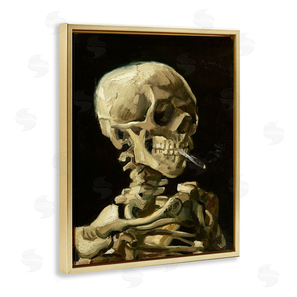 Stupell Industries Vincent Van Gogh | Skull With Burning Cigarette