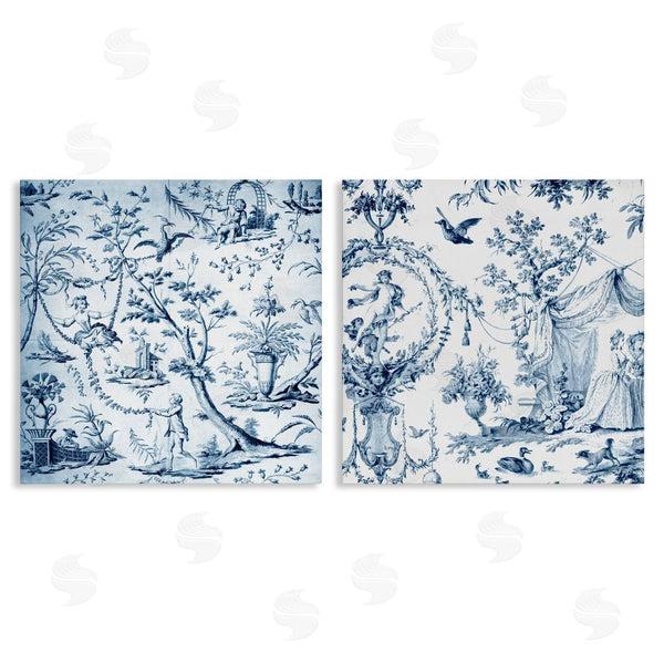 stupell industries Vintage Hustle | Intricate Toile Scenery Wall Art