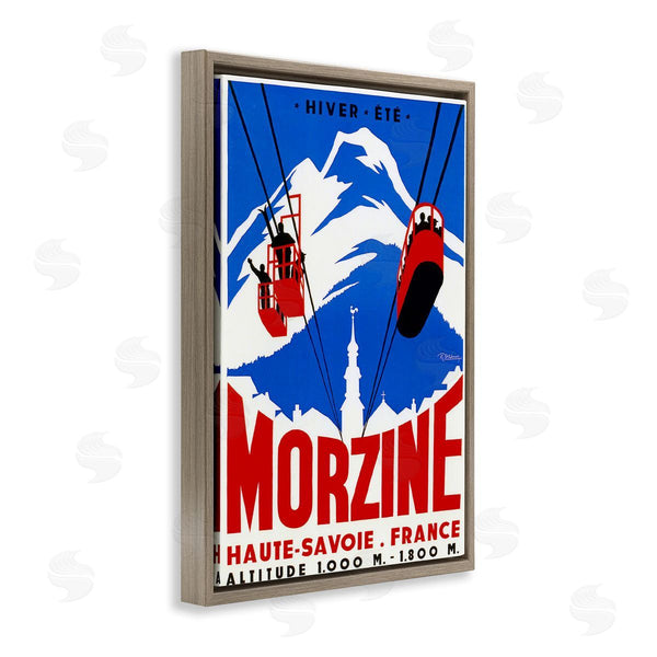 Stupell Industries Vintage Lavoie | Vintage Morzine Skiing