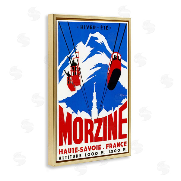 Stupell Industries Vintage Lavoie | Vintage Morzine Skiing