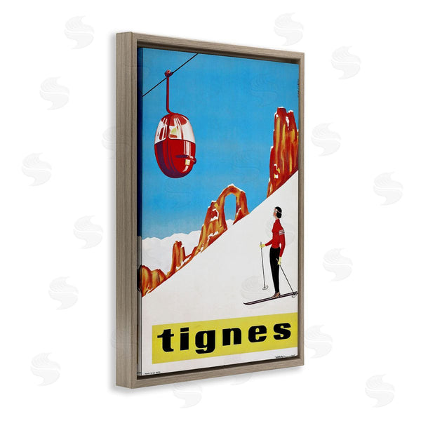 Stupell Industries Vintage Lavoie | Vintage Tignes Skiing