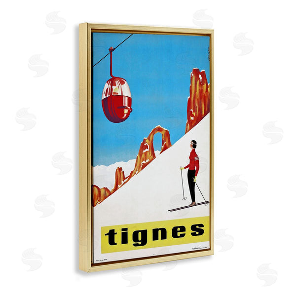 Stupell Industries Vintage Lavoie | Vintage Tignes Skiing