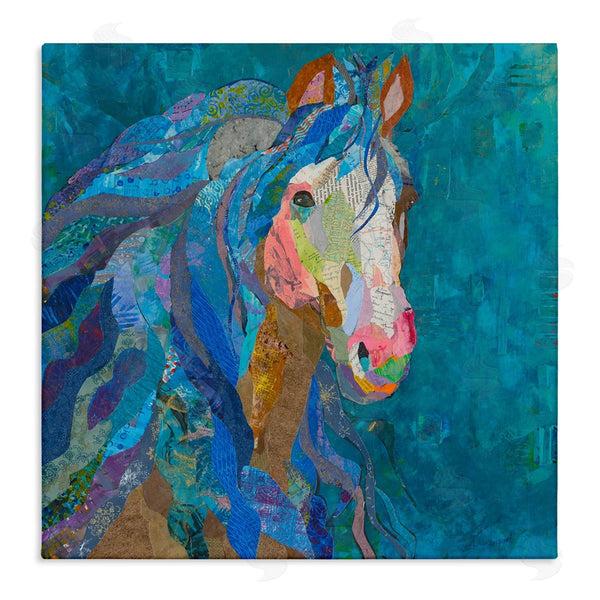 stupell industries Violet Davenport | Blue Collaged Pegasus