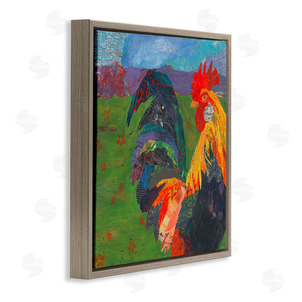 Stupell Industries Violet Davenport | Expressive Farm Rooster