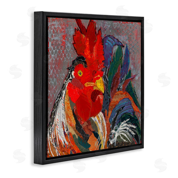 Stupell Industries Violet Davenport | Patterned Collage Rooster